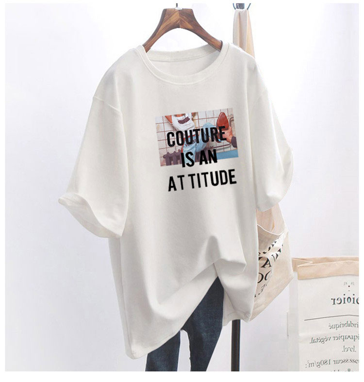 5 colors summer fat mm200kg plus size medium length 26pcs cotton Korean Short Sleeve T-Shirt