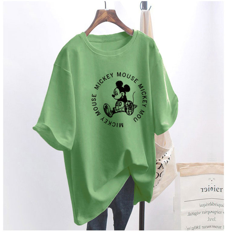 5 colors summer fat mm200kg plus size medium length 26pcs cotton Korean Short Sleeve T-Shirt