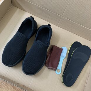 新式消防布鞋春夏季黑色软底轻便透气吸汗一脚蹬健步鞋运动休闲鞋