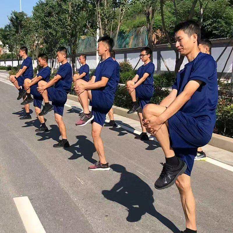 消夏季防男速干短袖体能训练服