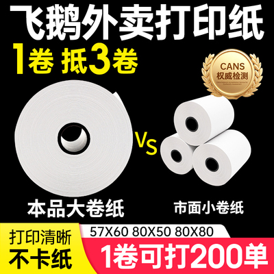 飞鹅外卖打印机专用热敏打印纸