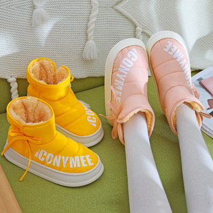 秋冬季棉鞋女包跟加厚底防滑防水外穿踩屎感居家用百搭学生面包鞋