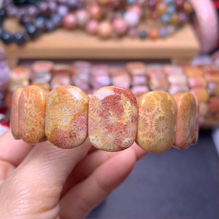 珊瑚玉手牌立体花朵