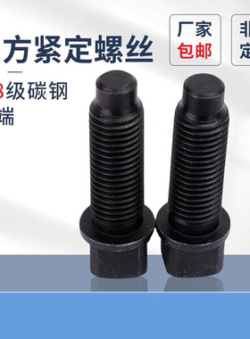 四方头螺丝8.8级原GB83四方头带垫凸端紧定螺丝车床8M24刀架螺丝