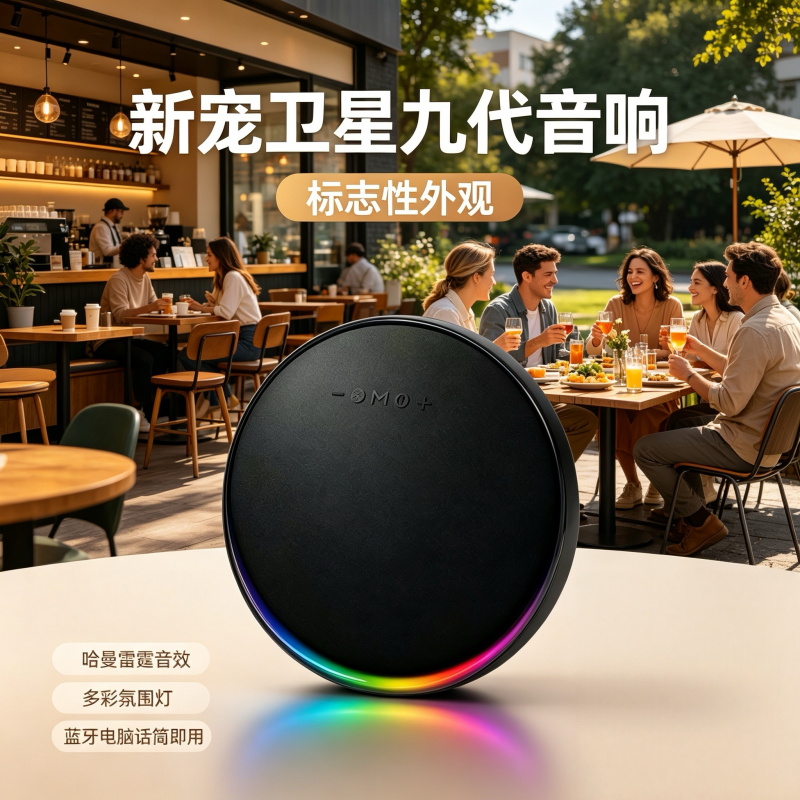 【官方推荐榜单】雷克玛卫星九代蓝牙音箱重低音炮大功率无线音响