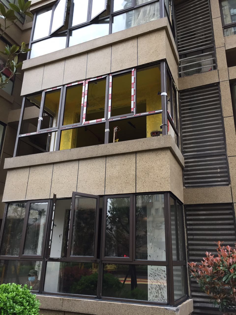 长沙50凤铝平开窗外开下悬内开内到隔音密封封阳台定制落地窗