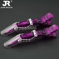 3 Crystal Clips-Purple 2