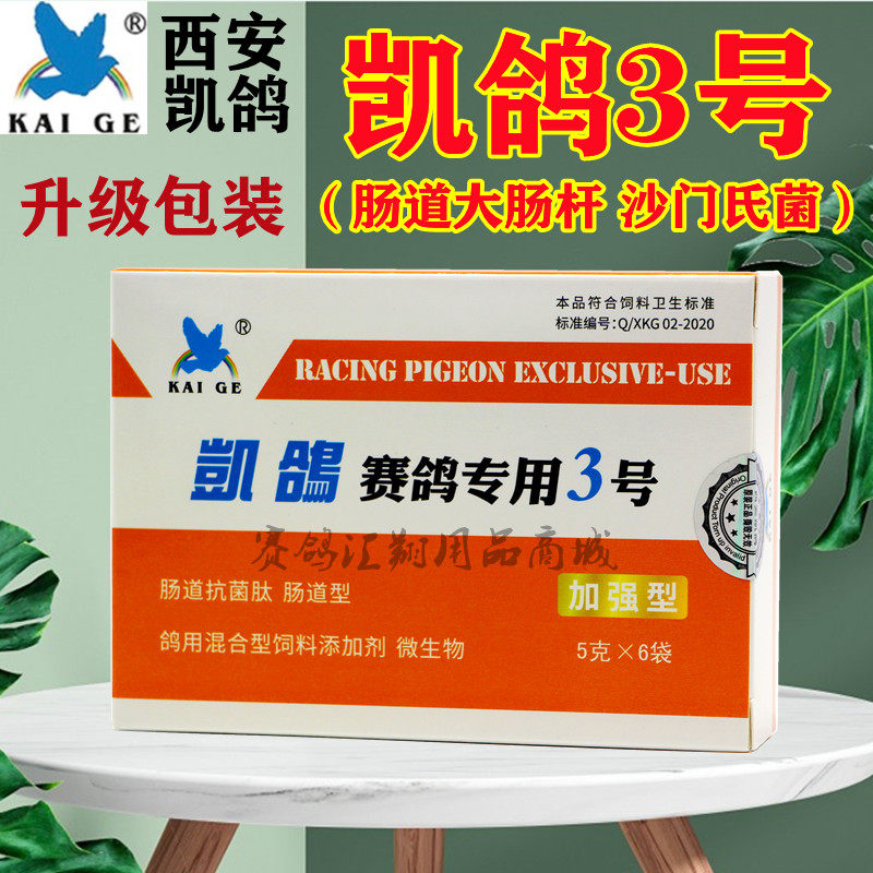 鸽药凯鸽3号肠道专用粉剂5克*6袋沙门氏大肠杆菌凯鸽三号鸽子药