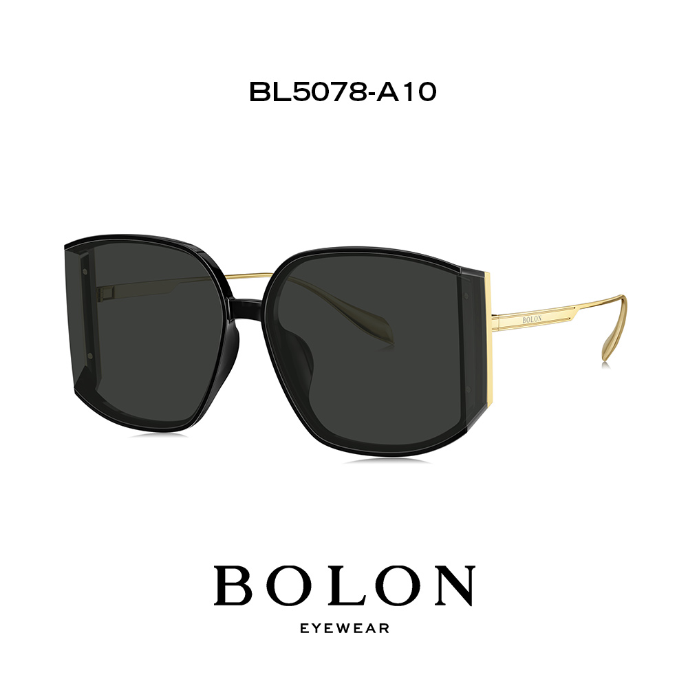 暴龙女款太阳镜三面防晒大框墨镜