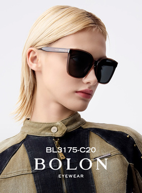 BOLON暴龙眼镜可配近视太阳镜男防晒偏光镜个性黑超墨镜女BL3175