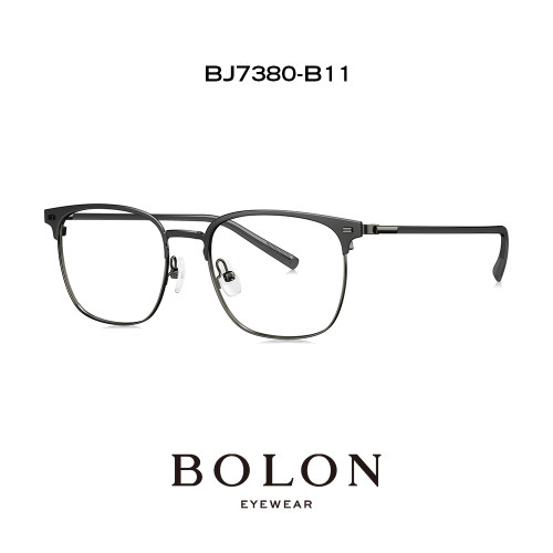 暴龙近视镜架复古眉线合金眼镜