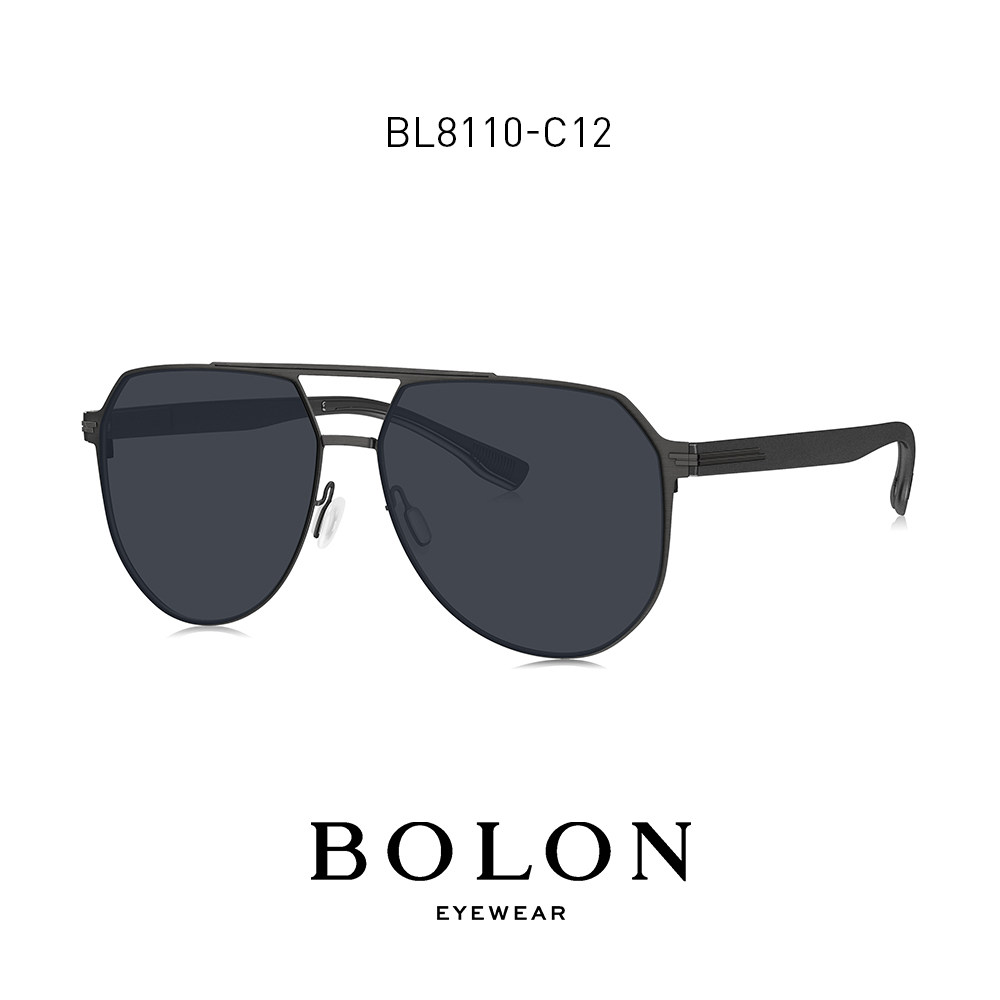 BOLON暴龙眼镜近视太阳镜经典双梁飞行员偏光墨镜男驾驶镜BL8110
