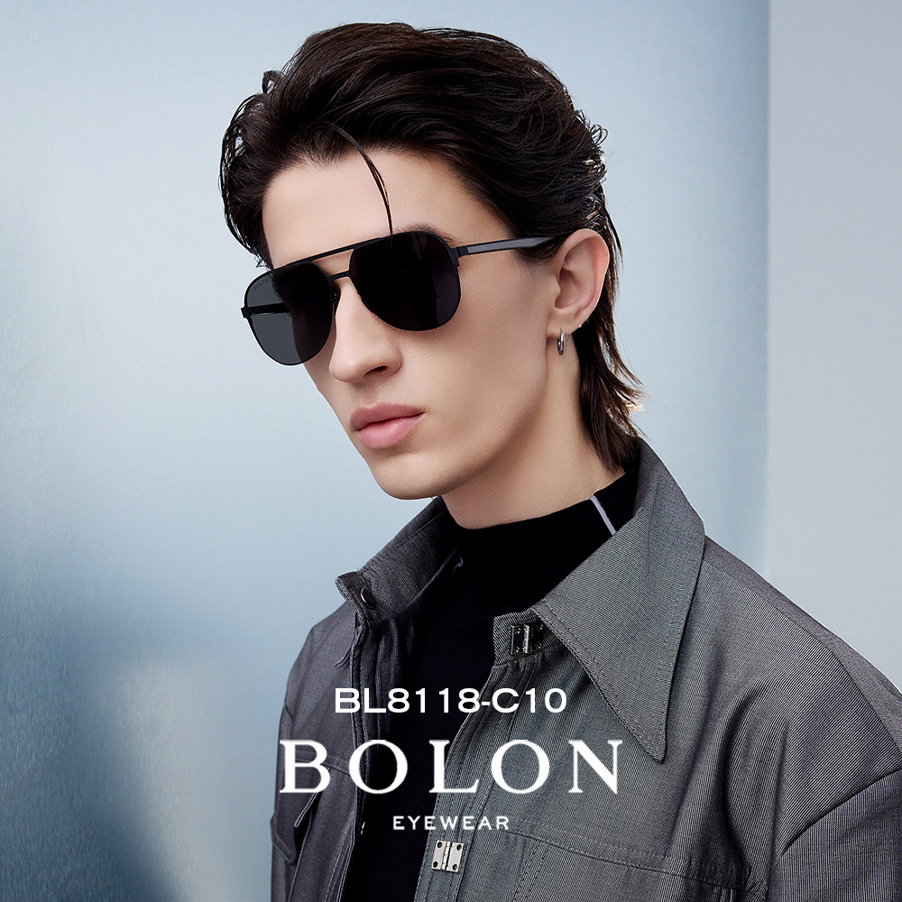 暴龙眼镜2026年新款偏光金属飞行员太阳镜开车驾驶墨镜男士BL8118