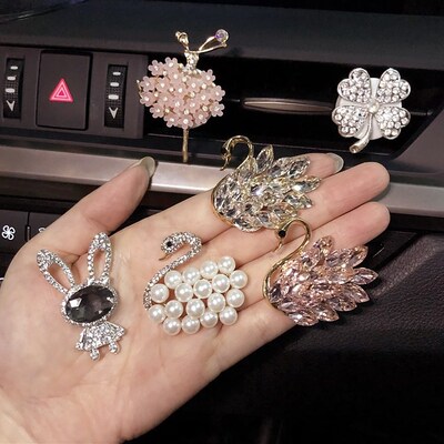 薰衣草花香调水钻汽车香水香薰女