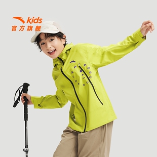少年户外衣安踏儿童年秋冬新款户外外套运动冲锋防水