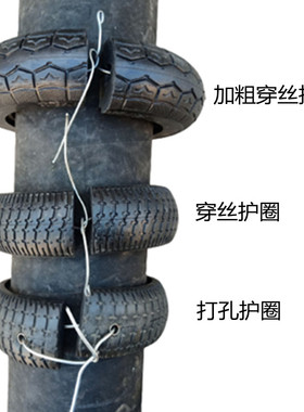 散装水泥罐车打灰管护圈卸料管保护胶圈散装罐车放料管护圈胶圈