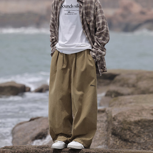 潮牌长裤工装哈伦休闲裤
