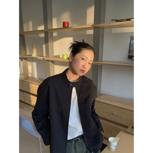 日系复古夹克外套秋季 cleanfit街头宽松百搭简约休闲飞行员上衣超