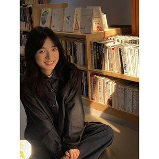 高街秋季 黑色牛仔长袖 复古宽松百搭休闲慵懒风基础款 美式 衬衣 衬衫