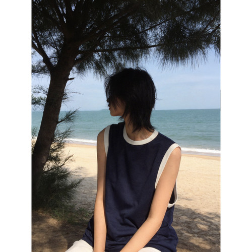 夏季速干撞色篮球背心男女