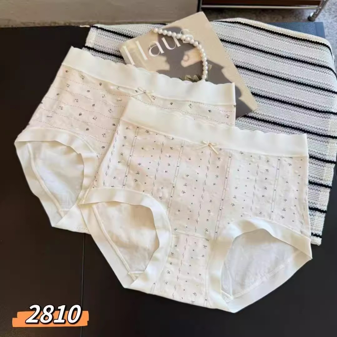 女士提花棉超美印花舒适透气内裤