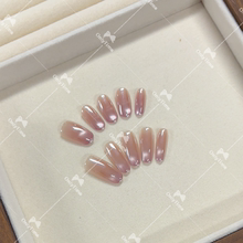 【紫晨凝露】紫色电镀猫眼中长款日常穿戴甲显白高级感甲片