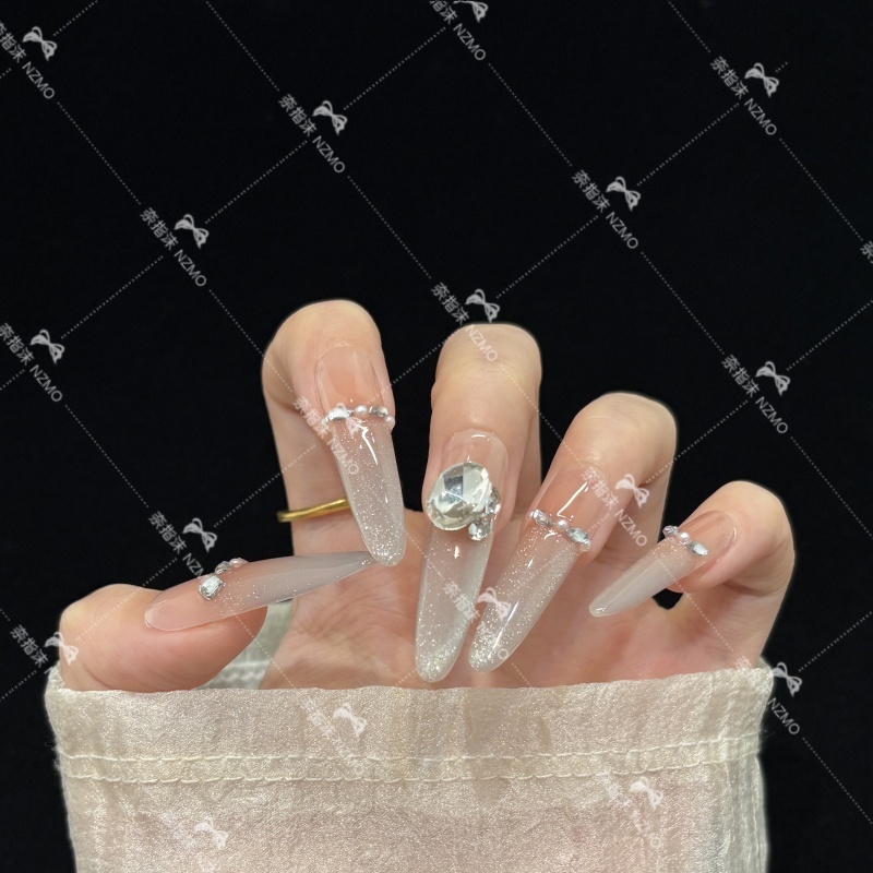 【K2038】爆闪气质渐变高级感猫眼手工穿戴甲