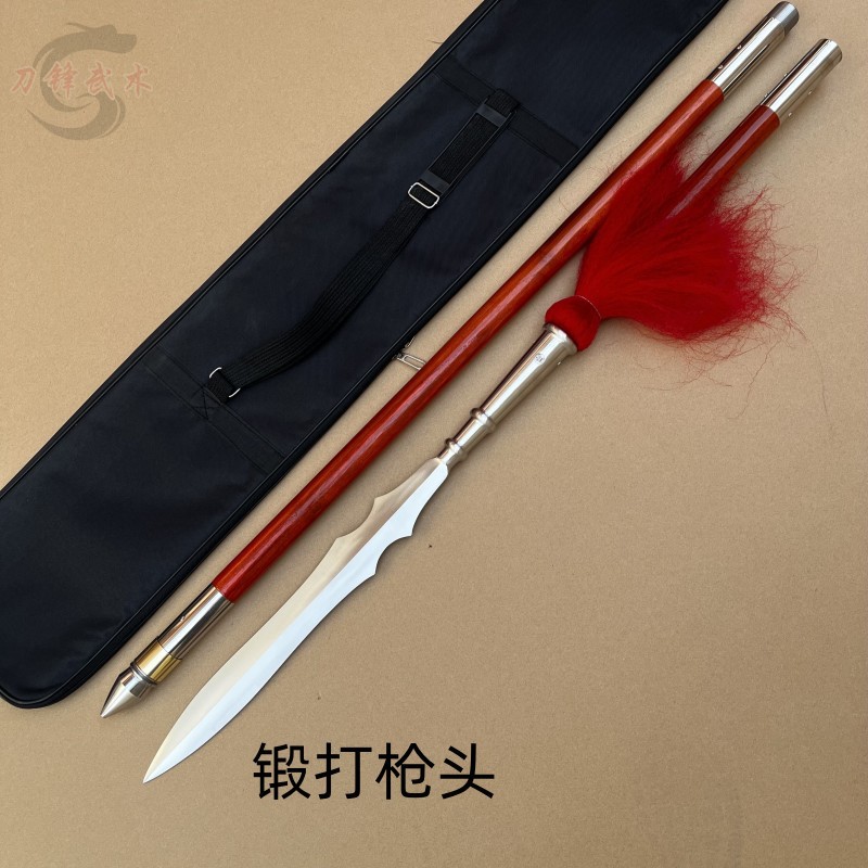 锻打霸王枪赵云长枪武术表演大枪
