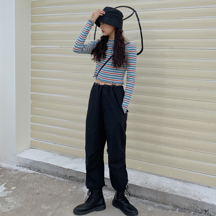 Real price! Workwear pants Female autumn black high waist slim trousers and Leggings