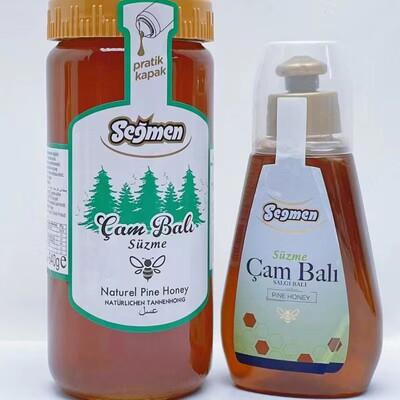土耳其进口segmen/赛格松树蜂蜜 玻璃瓶装天然无添加野生树蜜早餐