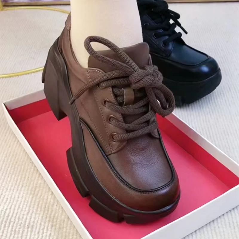 复古真皮软底舒适轻便单鞋