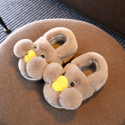 冬季包跟防滑儿童棉拖鞋