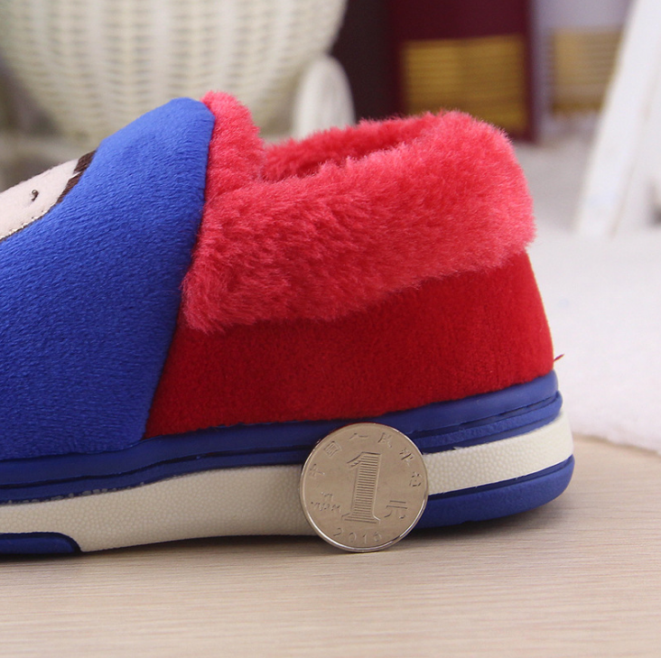 Pantoufles enfants en suède pour hiver - semelle tendon - Ref 1024276 Image 3