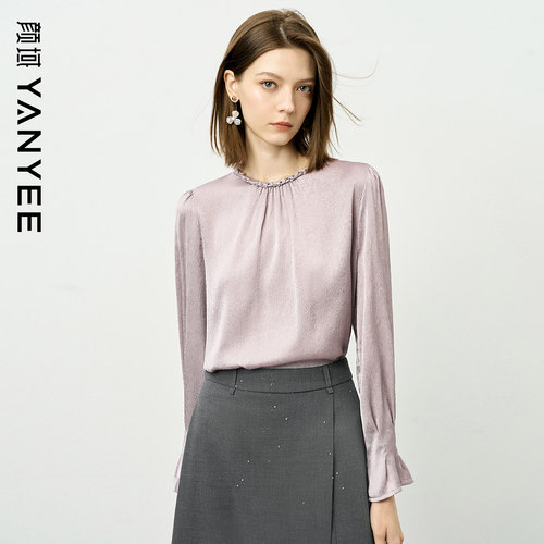 颜域独特气质设计感衬衫