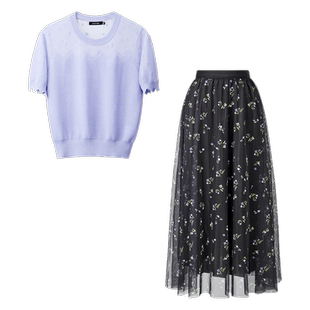 颜域针织衫半身裙套装2026新款女装夏季穿搭一整套优雅气质两件套