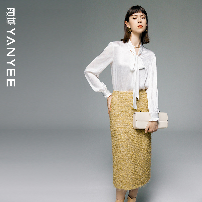 颜域时尚气质百搭打底长袖衬衣