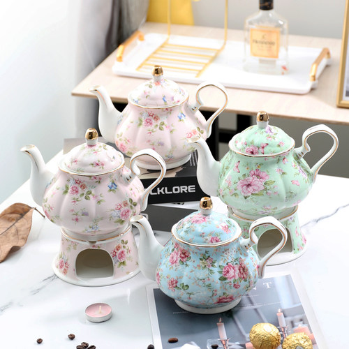 朵花陶瓷花茶壶底座新品平民价