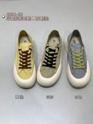 EOS帆布鞋女2026春夏新款复古韩版休闲学生百搭厚底运动板鞋6881