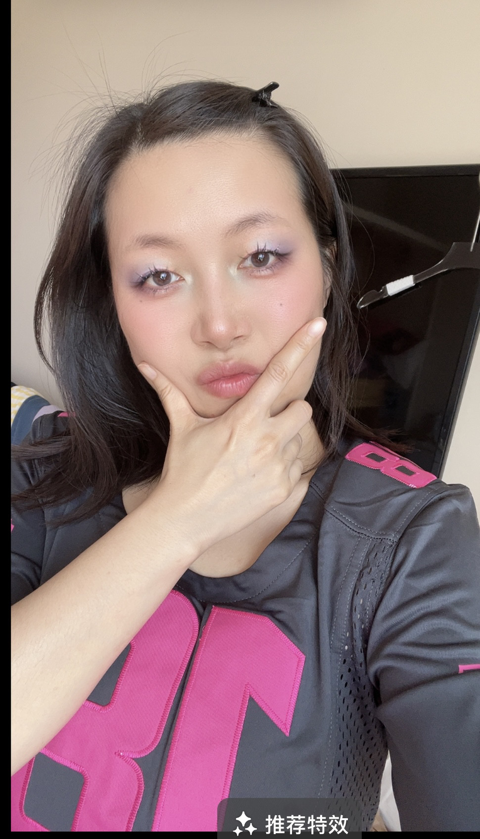 复古美式运动风网眼速干短袖上衣连衣裙活力辣妹数字上衣女