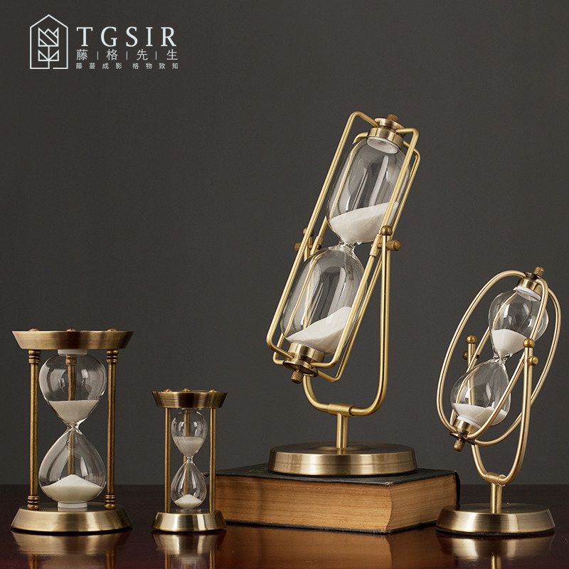 時間沙漏計時器30/60分鍾個性複古創意金屬擺件生日禮物客廳裝飾在類目 家居飾品, 擺件中 - 來自Buy2taobao.com提供專業的淘寶代購服務
