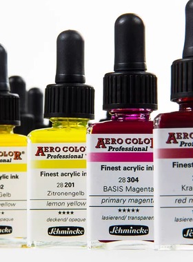 德国史明克ACRYLIC彩色丙烯墨水36色专业美学绘图插画DIY彩色AERO