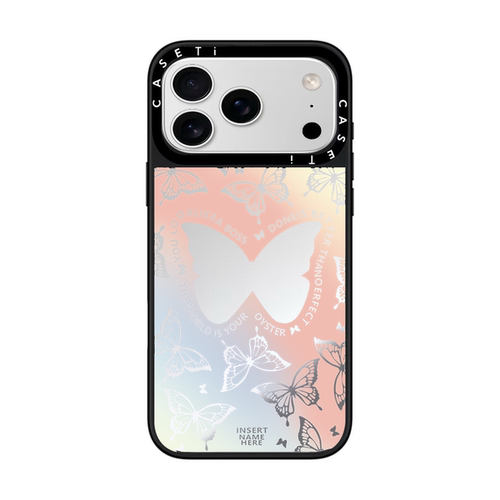 幻彩蝴蝶适用于苹果18promax手机壳/iphone17promax/16pro/15plus/14p套case磁吸手机壳手链