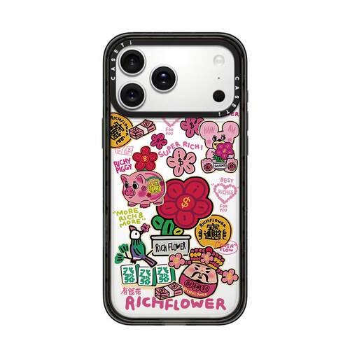 Rick有钱花招财适用于苹果18promax手机壳/iphone17promax/16pro/15plus/14p套case磁吸手机壳手链