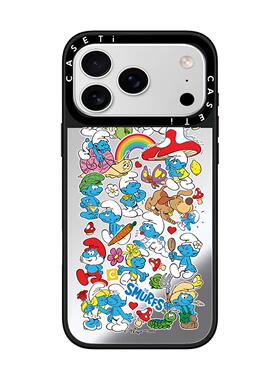 Smurfs蓝精灵适用于苹果17promax手机壳/iphone16promax/15pro/14plus/13p/12p套case磁吸手机壳手链