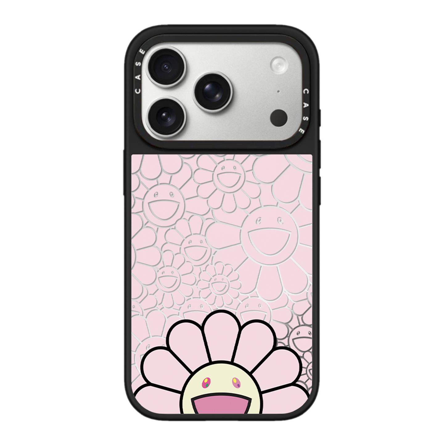 联名村上隆粉色太阳花苹果17promax壳适用iPhone16pro磁吸15Plus卡通17Air可爱14情侣13防摔保