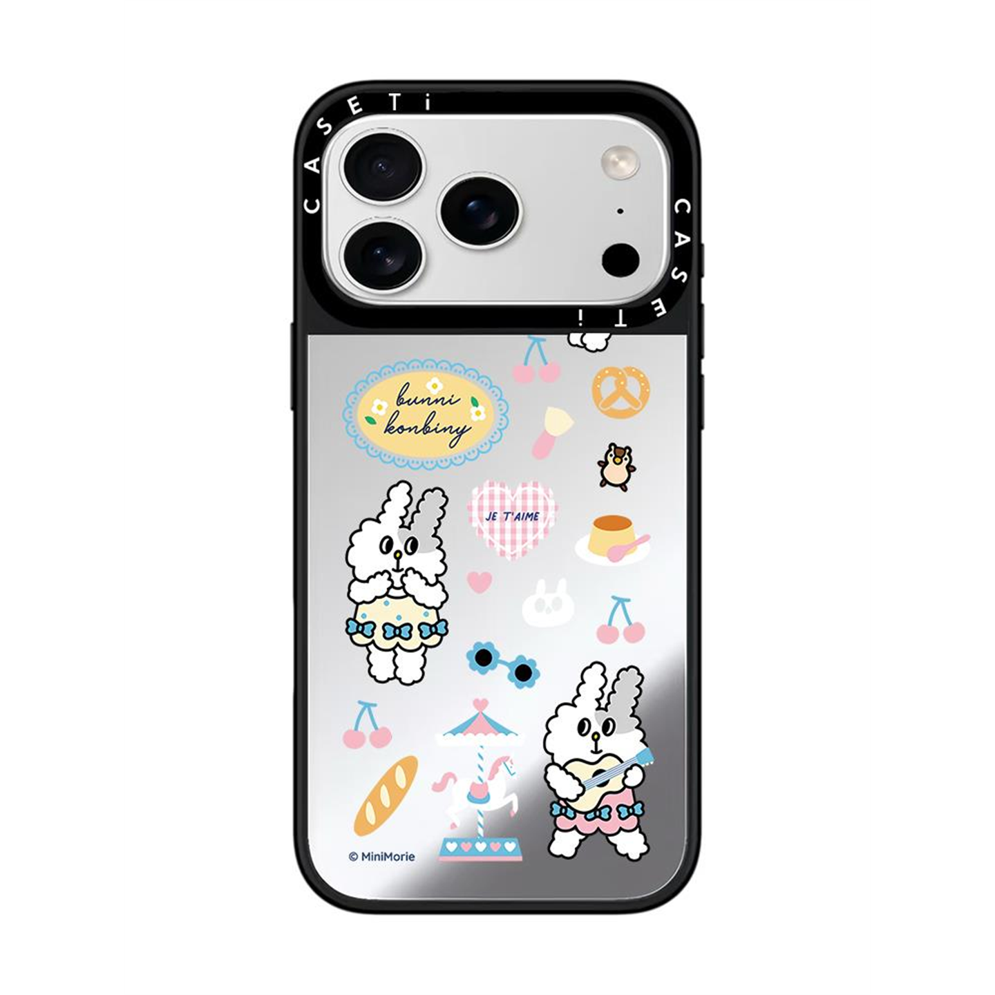 可爱bunny兔兔适用于苹果17promax手机壳/iphone16promax/15pro/14plus/13p/12p套case磁吸手机壳手链