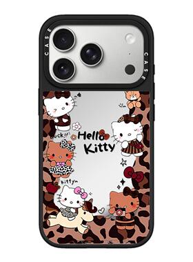联名甜酷豹纹HelloKitty凯蒂猫iphone17promax壳适用苹果16pro磁吸15plus卡通14可爱17Air防摔保护套