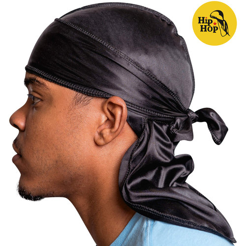 【HIPHOPBOY】蓝色火焰印花街舞配件嘻哈头巾 海盗帽Silky Durag