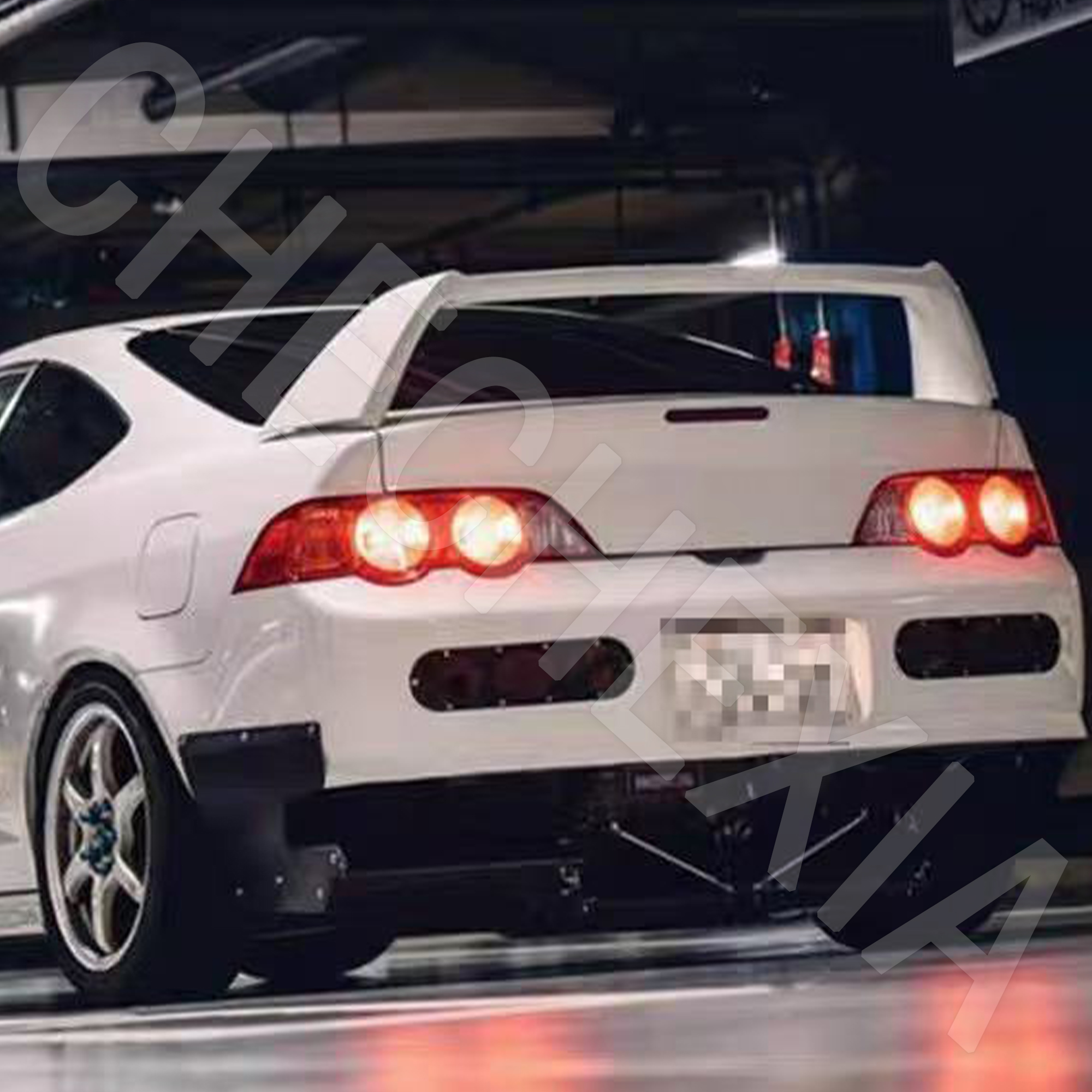 适用于02-06本田DC5 integra改装ACURA原厂款尾翼碳纤维导流板翼