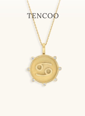 TENCOO12星座符号吊坠项链